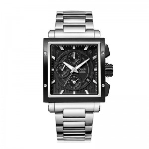 Alexandre Christie AC 6182 Silver Black Steel GCBTBBA